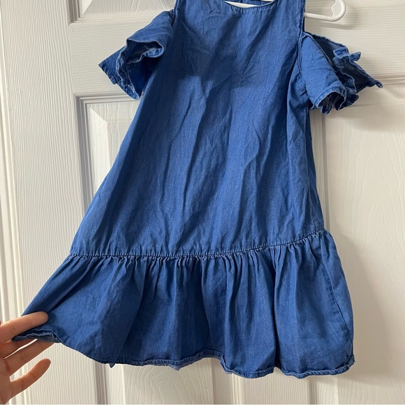 Zara Girls | Cold Shoulder Chambray Dress - Picture 4 of 7